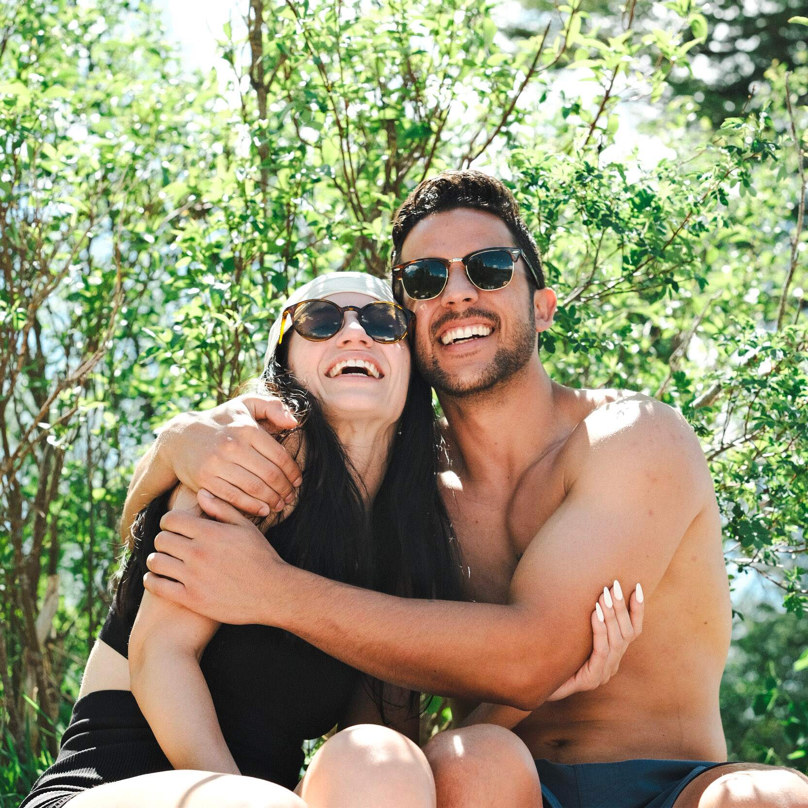 Steph and Andrew laughing